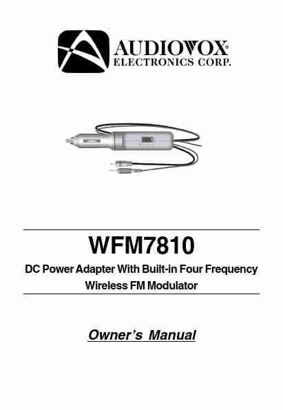 Audiovox Automobile Accessories WFM7810-page_pdf